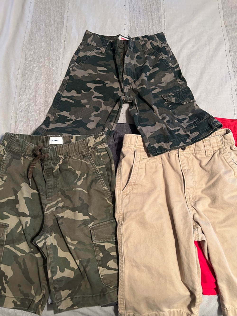 Old Navy Kids Shorts Lot - Red, Black, Gray, Tan, Camo gap Reebok vans 10/12 - Picture 4 of 16